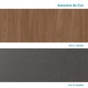 Ver imagem 6 de Guarda Roupa Casal 194,4cm 6 Portas 2 Gavetas com Espelho Horácio Estilo Mm Jatoba Grafite