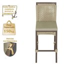 Ver imagem 4 de Mesa Bistrô e 2 Banquetas Roma Marrom Corda Estofado 7 Trama Rami