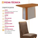 Ver imagem 7 de Mesa de Jantar Isadora 120cm Tampo MDF Laminado Canto Copo com 4 Cadeiras Yasmin