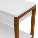Ver imagem 4 de Banco-sapateira com Baú e 1 Prateleira Life Branco-amêndoa
