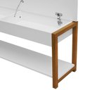Ver imagem 2 de Banco-sapateira com Baú e 1 Prateleira Life Branco-amêndoa