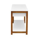 Ver imagem 6 de Banco-sapateira com Baú e 1 Prateleira Life Branco-amêndoa