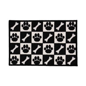 Capacho Antiderrapante Clean 29 Preto-branco 0,40x0,60m