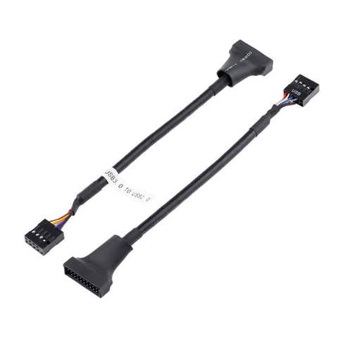 Adaptador Usb 3.0 Macho 20 Pin /usb 2.0 Femea 9 Pin 480mbps