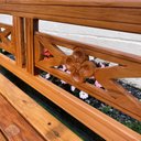 Ver imagem 2 de Kit Jogo de Banco 5 Lugares com Mesa de Centro Madeira de Demolição Modelo Flor Sudeste Rústico