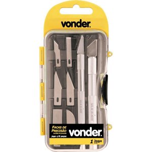 Jogo Faca de Precisão com 8 Peças - Vonder