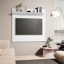 Ver imagem 2 de Painel Dubai Tv 32 Polegadas Pequeno Quarto Suspenso Sala Rack Cor Branco