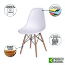 Ver imagem 4 de Mesa Jantar Industrial Retangular 137X90Cm Branca Base V Dourada Com 6 Cadeiras Madeira Cor: Branco