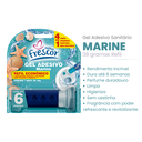 Ver imagem 2 de Kit 3 Unidades Refil Detergente Sanitários para Reposição Gel Adesivo 38g Novo Frescor Dura até 6 Se