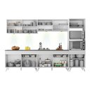 Ver imagem 6 de Armário de Cozinha Compacta 302cm com Leds Veneza Up Multimóveis V2014 Branco