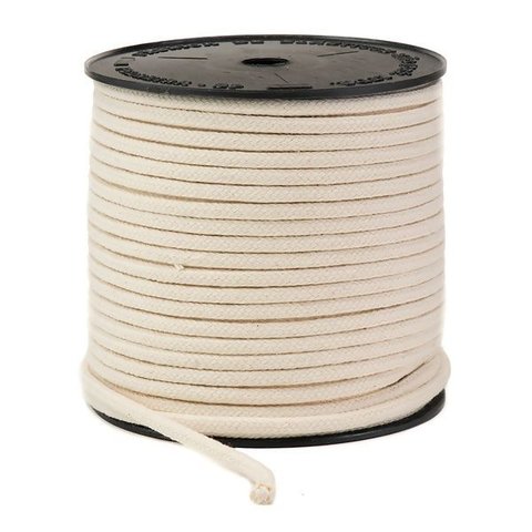 Corda Cordão Fio 8mm Cru Algodão - 20m - São José Artesanato macramê, tapetes, suportes de plantas, 