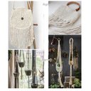 Ver imagem 6 de Corda Cordão Fio 8mm Cru Algodão - 20m - São José Artesanato macramê, tapetes, suportes de plantas, 