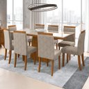 Ver imagem 1 de Conjunto Mesa Melissa 8 Cadeiras New Ceval