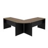 Mesa Escrivaninha em L Canto Arredondado 1400x600 Netmobil - Nogal/preto - 8