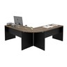 Mesa Escrivaninha em L Canto Arredondado 1400x600 Netmobil - Nogal/preto - 6