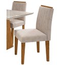 Ver imagem 4 de Conjunto Sala de Jantar Mesa Jasmim 4 Cadeiras Yasmin Espresso Móveis