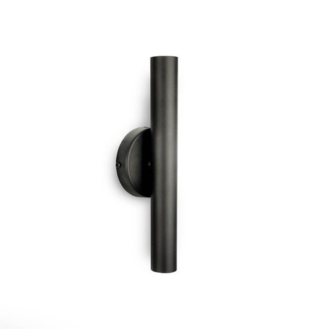 Arandela de Parede Foco Duplo Slim Palito - Preto