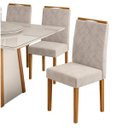 Ver imagem 6 de Conjunto Sala de Jantar Mesa com Tampo Giratório e 6 Cadeiras New Blanch Espresso Móveis