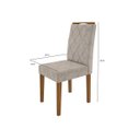 Ver imagem 2 de Conjunto Sala de Jantar Mesa com Tampo Giratório e 6 Cadeiras New Blanch Espresso Móveis