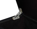 Ver imagem 4 de Recamier Baú Decorativo Roma 1,30m Premium Sofá para Cama Casal Estilo Estofado Cor Preto