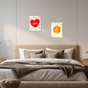 Ver imagem 4 de Kit com 02 Placas Mdf Amor e Fé Decoração Parede 28,7x22cm