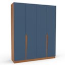 Ver imagem 4 de Guarda Roupa Roupeiro 4 Portas 4 Gavetas Porto Freijó Azul Politorno Móveis