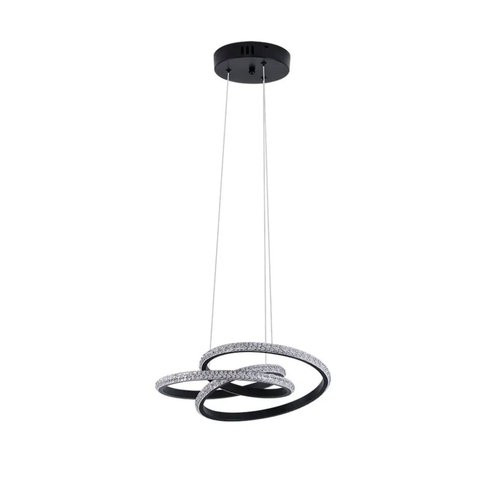 Pendente Lustre de Led Kena Preto