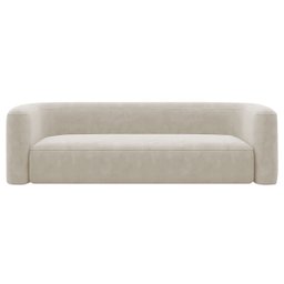 Sofá 3 Lugares 180cm Orgânico Luxo Recepção Melina Linho - 3