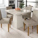 Ver imagem 1 de Conjunto Mesa Melissa 4 Cadeiras New Ceval