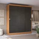Ver imagem 3 de Guarda-roupa 3 Portas de Correr Kappesberg Canela/preto Fosco 180cm