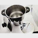 Ver imagem 5 de Panela para Cuscuz Cuscuzeira Fogão de Indução Inox 3 Litros Aparelho de Cuzcuz com Alças