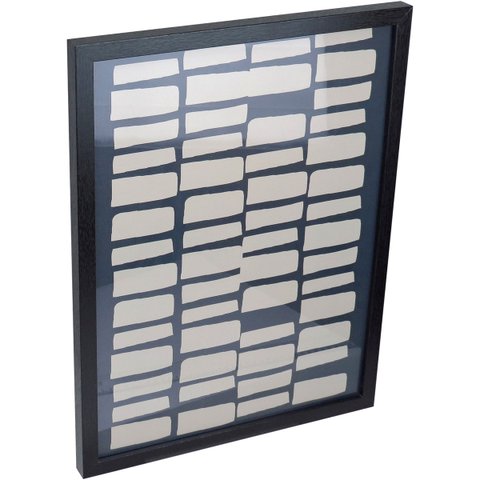 Quadro Decorativo Enfeite Parede Casa Home&co Mdf 39x29x2cm Cinza