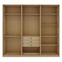 Ver imagem 3 de Conjunto de Closet Modulado 240cm com 3 Gavetas Infinity Genialflex