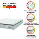 Ver imagem 3 de Colchão Casal King Molas Ensacadas City Pillow Top 193x203x23cm Branco / Bege Hellen