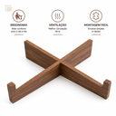 Ver imagem 2 de Suporte para Notebook Mdf Ergonômico Mesa Escritório Gamer - Marrom