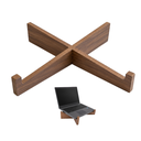 Ver imagem 5 de Suporte para Notebook Mdf Ergonômico Mesa Escritório Gamer - Marrom