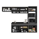 Ver imagem 5 de Armário de Cozinha Modulada Completa com Pia Suspensa 251,5cm Milano Multimóveis MCR2405 Grafite/