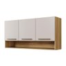 Armário Aéreo Plus Master Arte Móveis Cinamomo Off White - 3