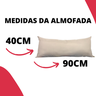 Almofada Decorativa 40x90 Rim Rinzeira Baguete Encosto Sofá Cama Poltrona Apoio Lombar Travesseiro X - 2