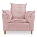 Ver imagem 2 de Kit Poltrona Amamentação Sara e Puff Veludo Neros Interiores - Veludo Rosa