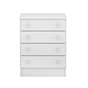 Ver imagem 7 de Berço Americano Doce Sonho 100 com Rodízios e Cômoda 103 com Nicho Organizador 3 Gavetas Branco Bril