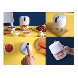 Mini Processador Moedor Elétrico Alho sem Fio Alimentos Usb - 5