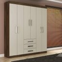 Ver imagem 1 de Guarda-Roupa Casal 6 Portas 3 Gavetas Fortaleza Rodial