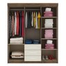Guarda-Roupa Casal 6 Portas 3 Gavetas Fortaleza Rodial - 2