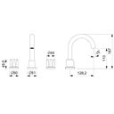 Ver imagem 2 de Misturador para Lavatorio de Mesa 3 Furos Bica Alta com Valvula de Escoamento Debba Cromado Roca Cód
