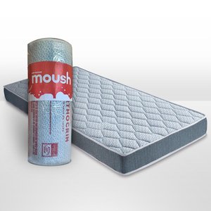 Colchão Casal de Espuma D28 Orthocrin Moush 138x188x24 Espuma Certificada