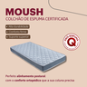 Colchão Casal de Espuma D28 Orthocrin Moush 138x188x24 Espuma Certificada - 2