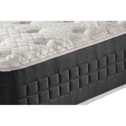 Cama Box Queen: Colchão Molas Anjos MasterPocket Ensacadas Versalhes + Base CRC Courano Branco(158x1 - 3