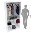 Ver imagem 3 de MÓDULO CLOSET COLMEIA CABIDEIRO M145.2021.B (CASA, LOJA) MUNDI MOVEIS