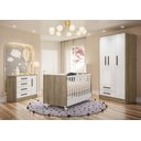 Ver imagem 6 de Quarto Infantil Completo QEncanto Carvalho Rústico / Branco Qmovi